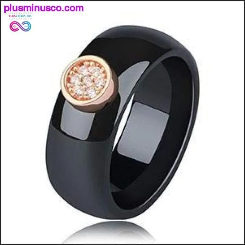 2020 Ring Ceramics 8mm Fashion Exquisite Rhinestone Ceramic