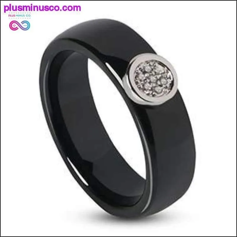 2020 Ring Ceramics 8mm Fashion Exquisite Rhinestone Ceramic