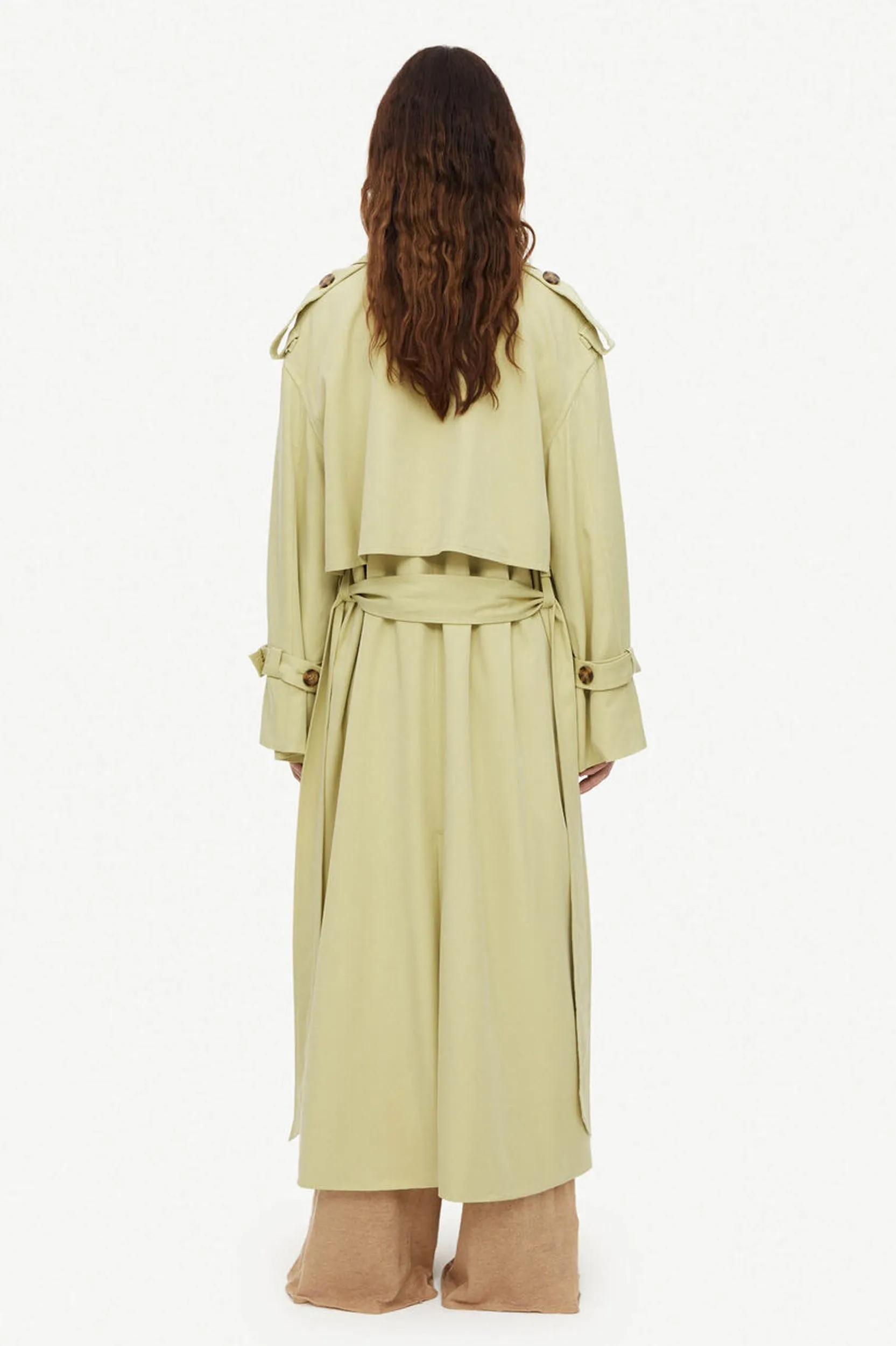 Alanis Trench Coat in Weeping Willow