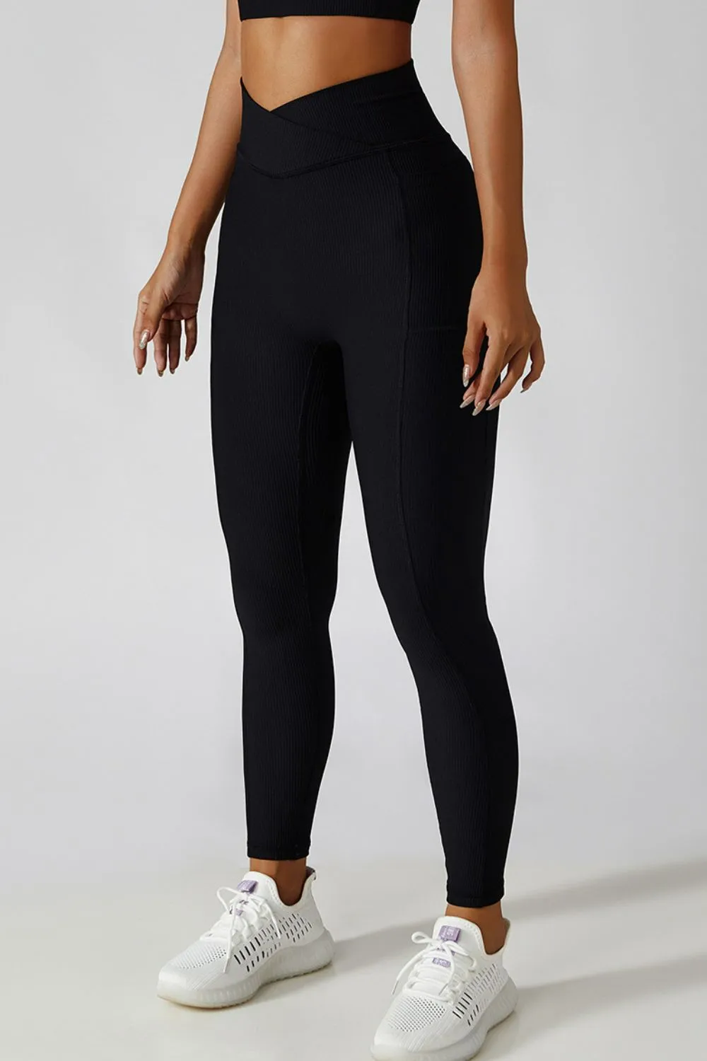 Basic Bae Crossover Waist Active Leggings