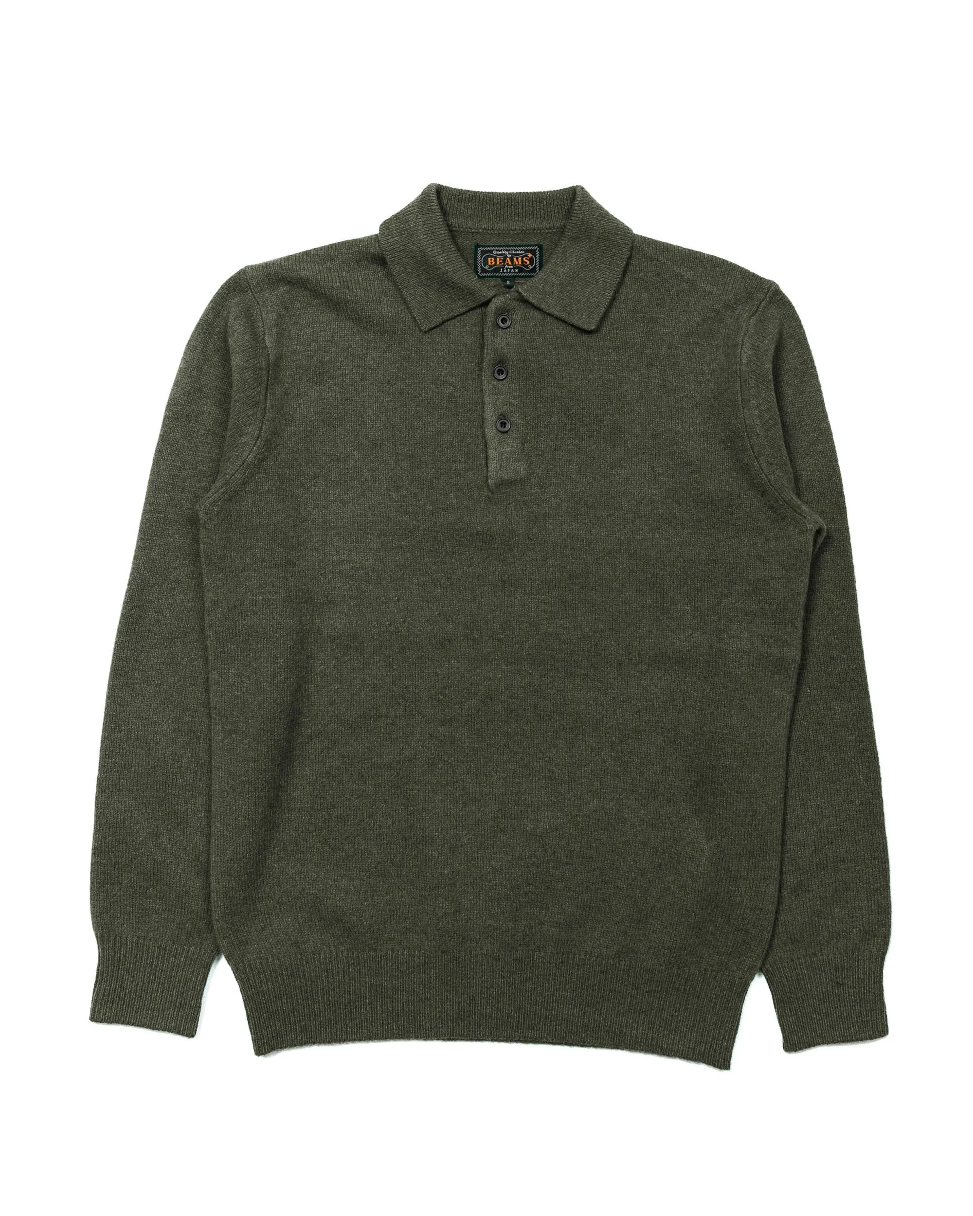 Beams Plus Knit Polo 9G Green