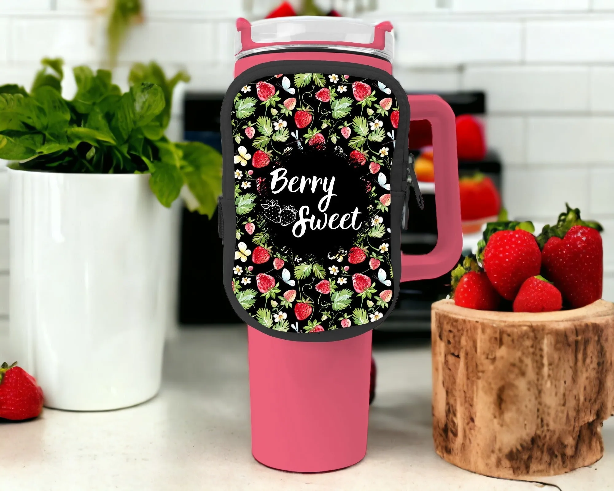 Berry Sweet Zippered Pouch/Bag For 40oz Tumbler