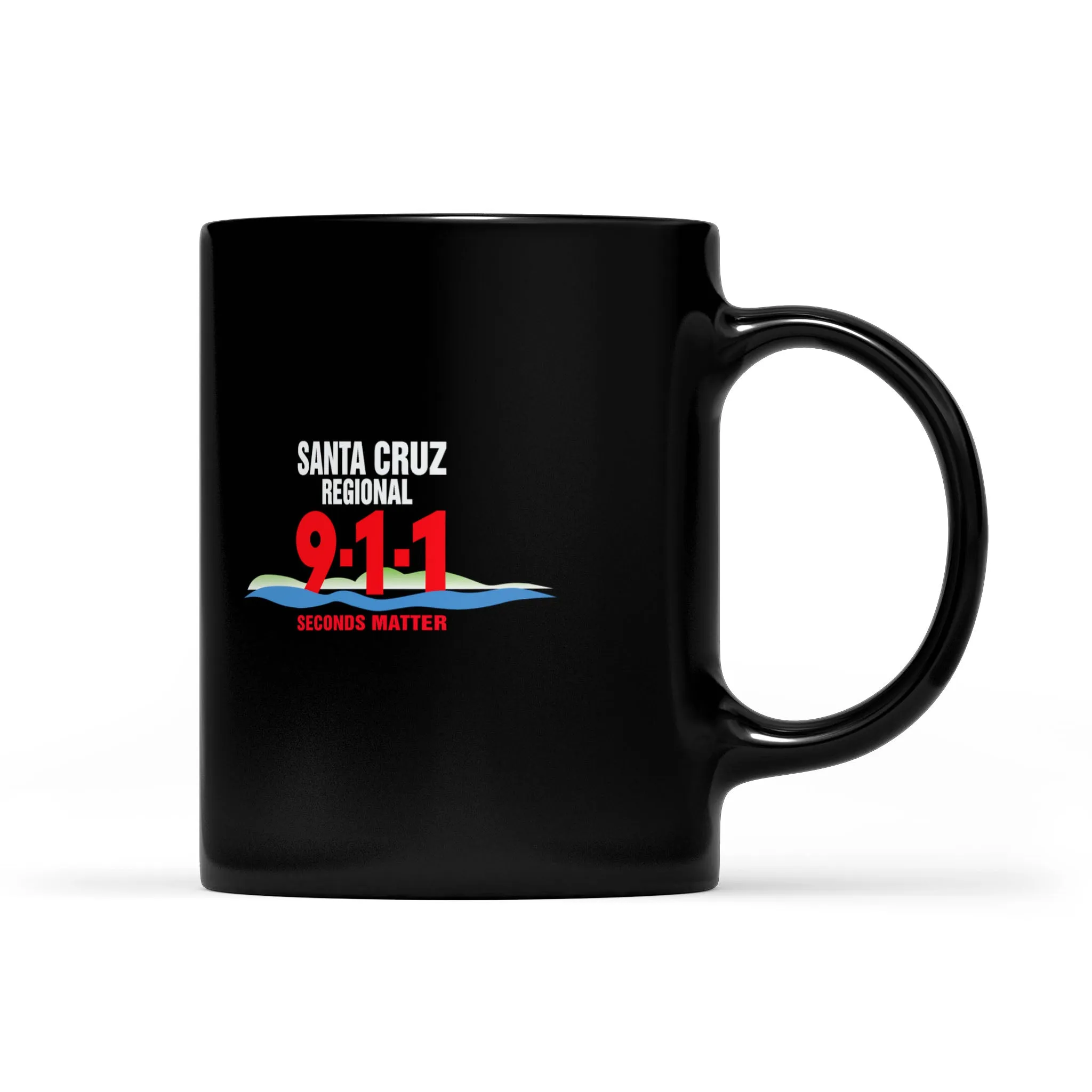 Black Mug - Santa Cruz 911 white logo