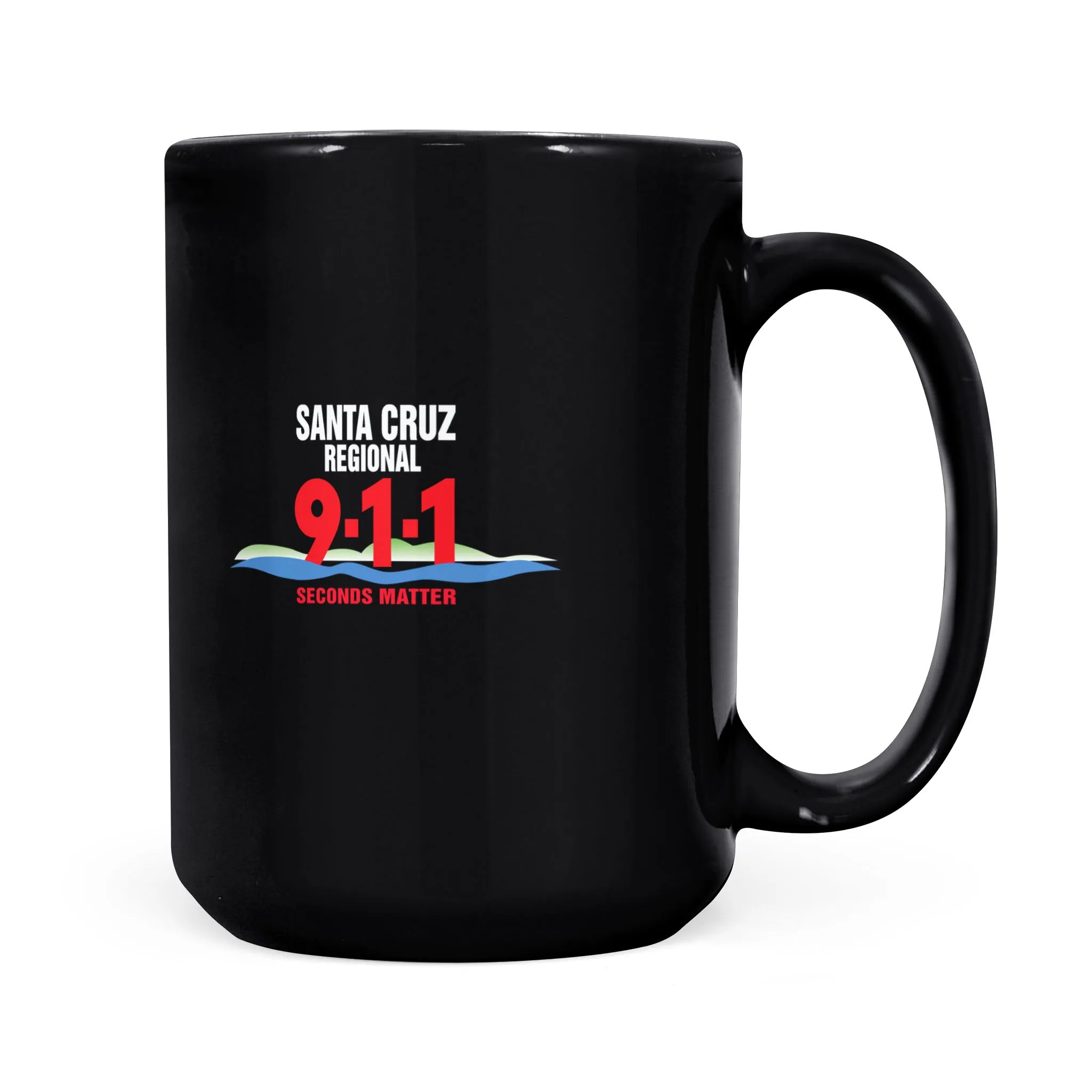 Black Mug - Santa Cruz 911 white logo