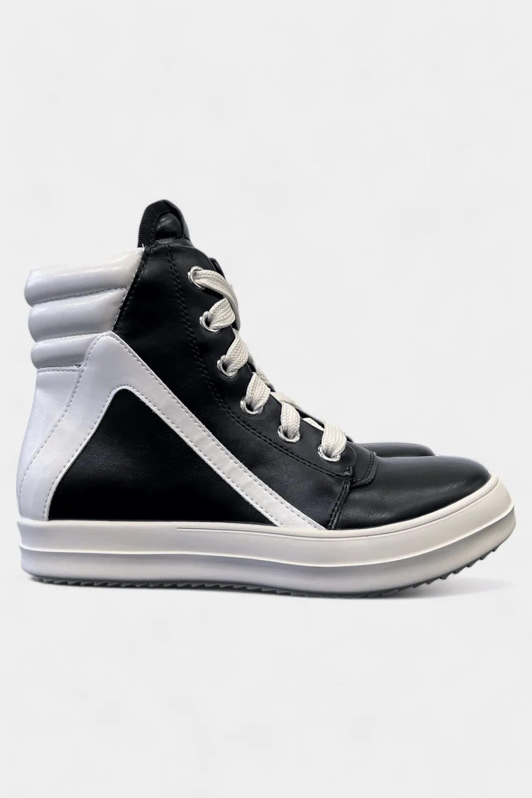 Black Retro High Top Sneaker