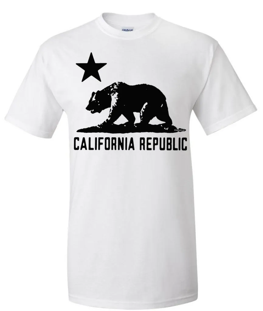 California Flag Oversized Black Silhouette T-shirt/tee