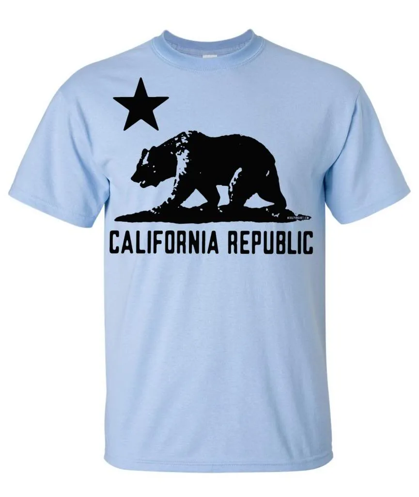 California Flag Oversized Black Silhouette T-shirt/tee