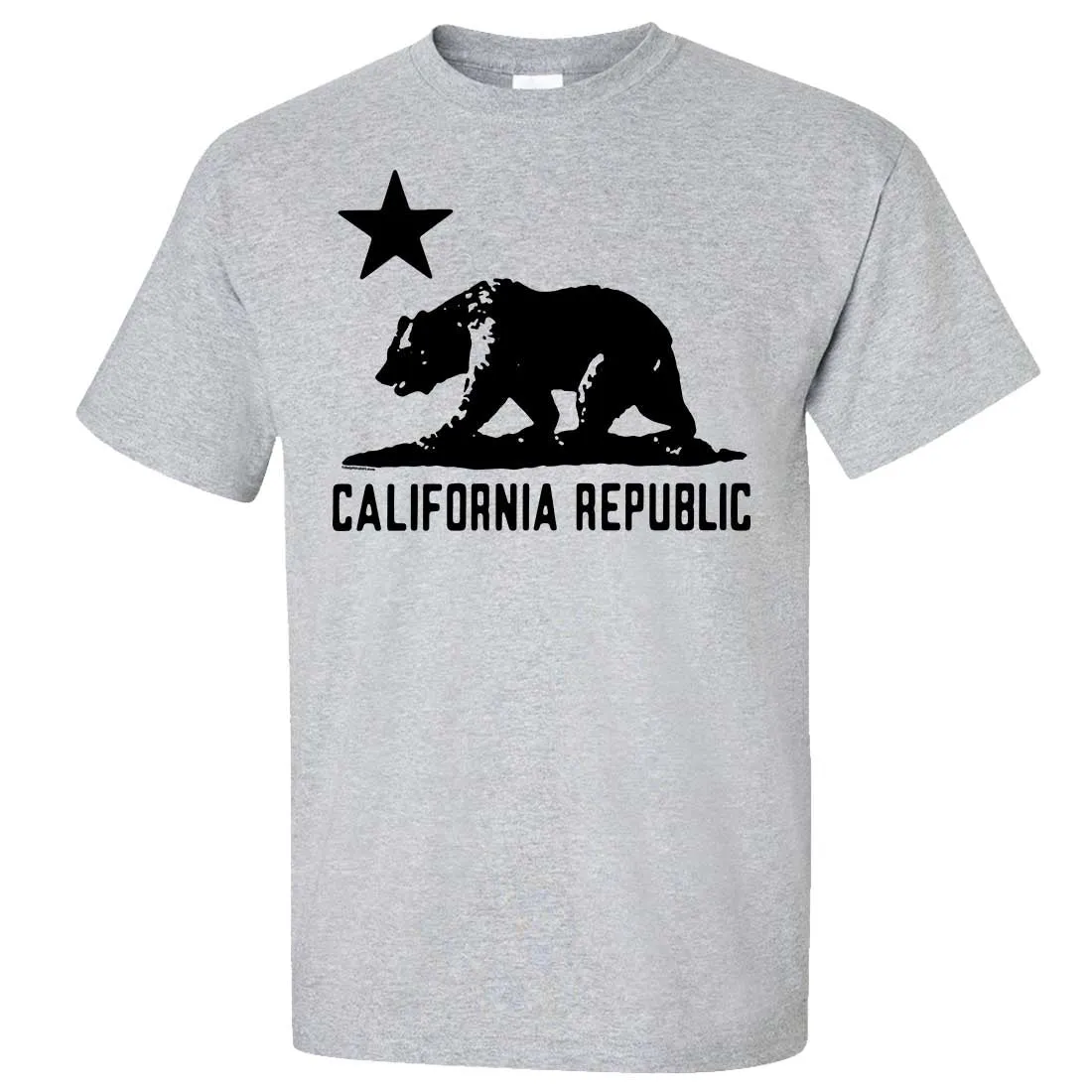 California Flag Oversized Black Silhouette T-shirt/tee