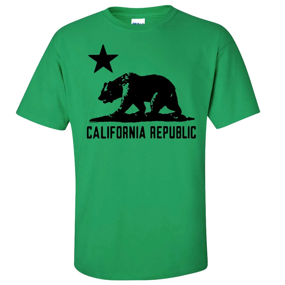 California Flag Oversized Black Silhouette T-shirt/tee