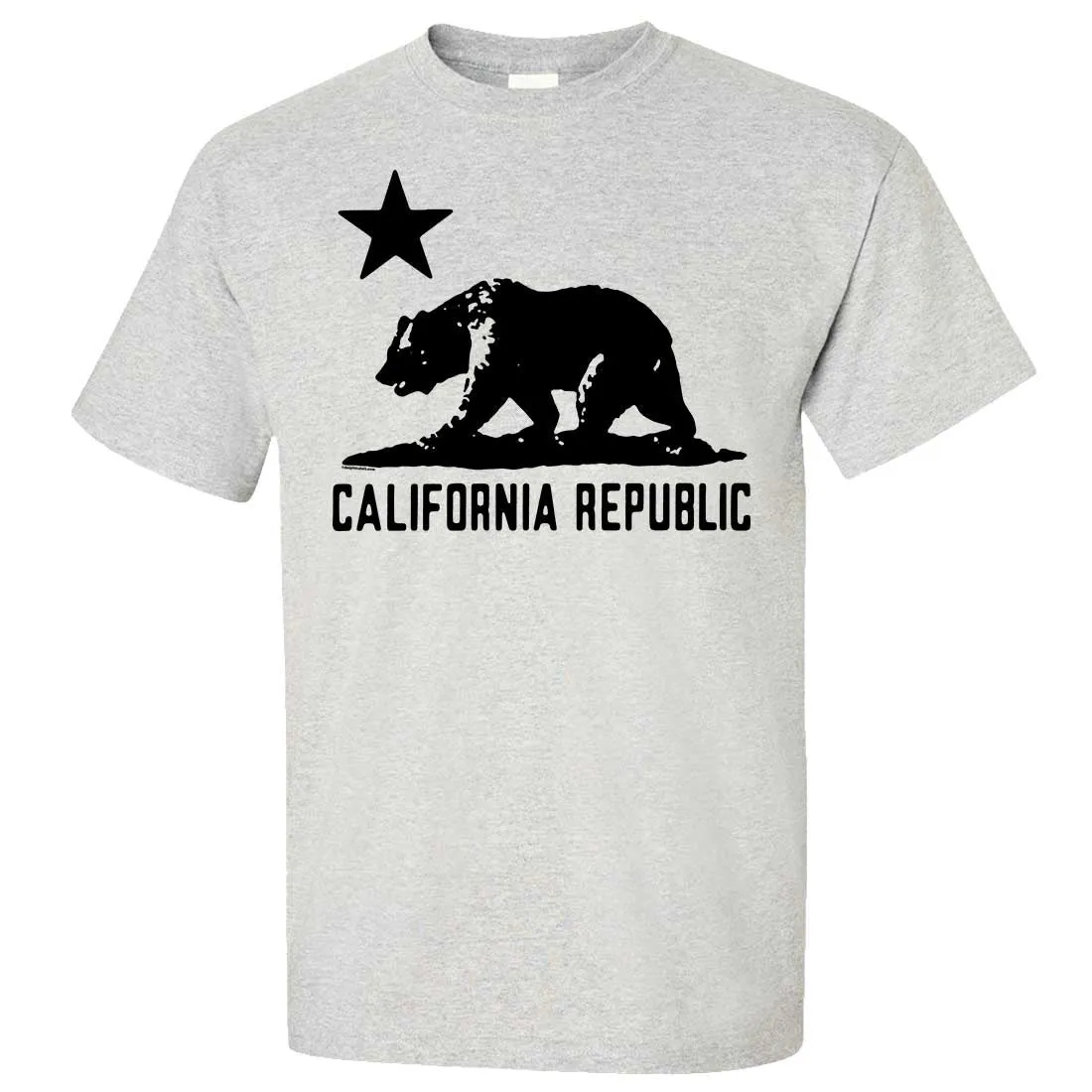 California Flag Oversized Black Silhouette T-shirt/tee