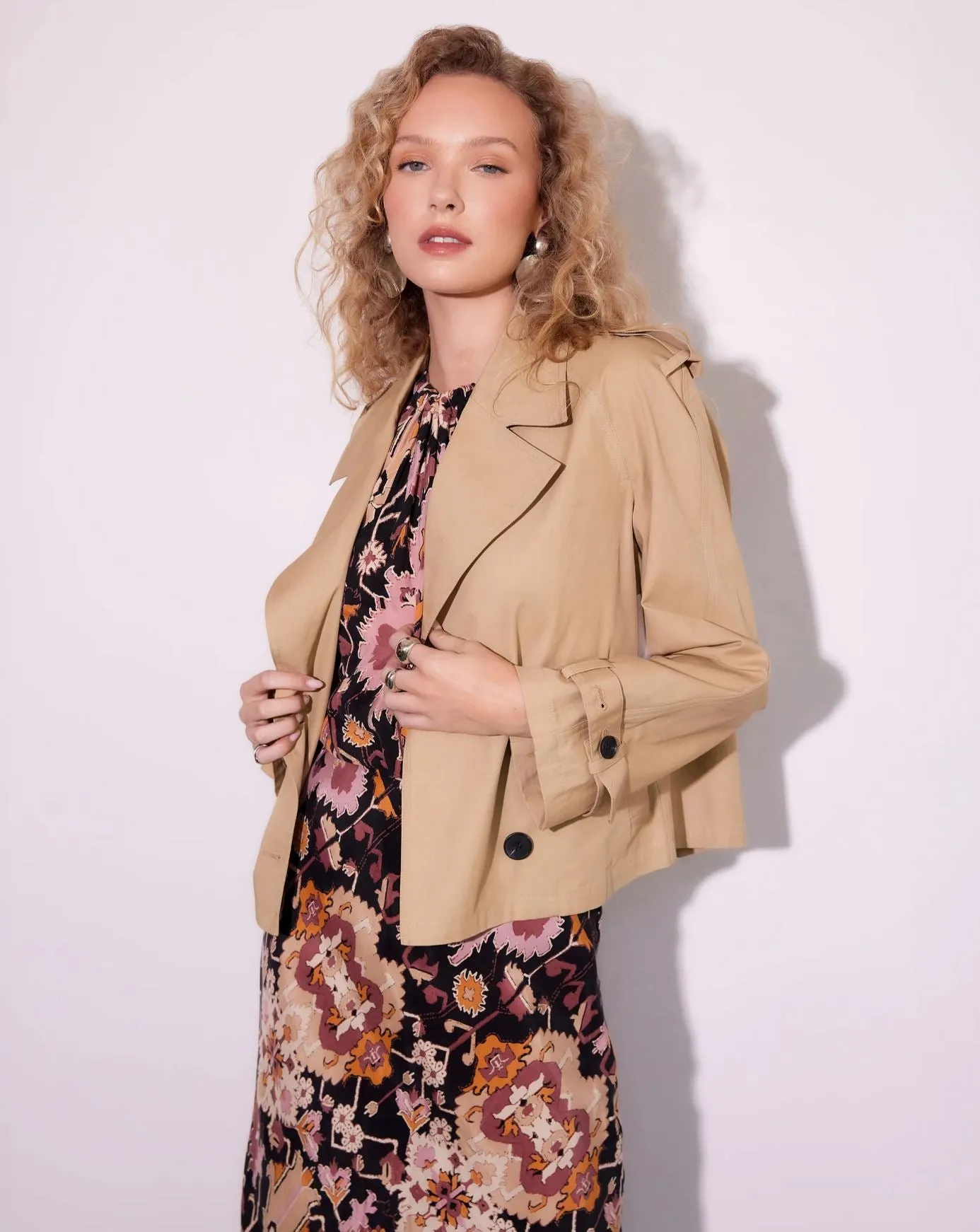 Chelsea Cropped Trench Jacket