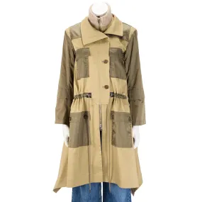 Chloe Khaki Cotton & Nylon Anorak Coat FR 34