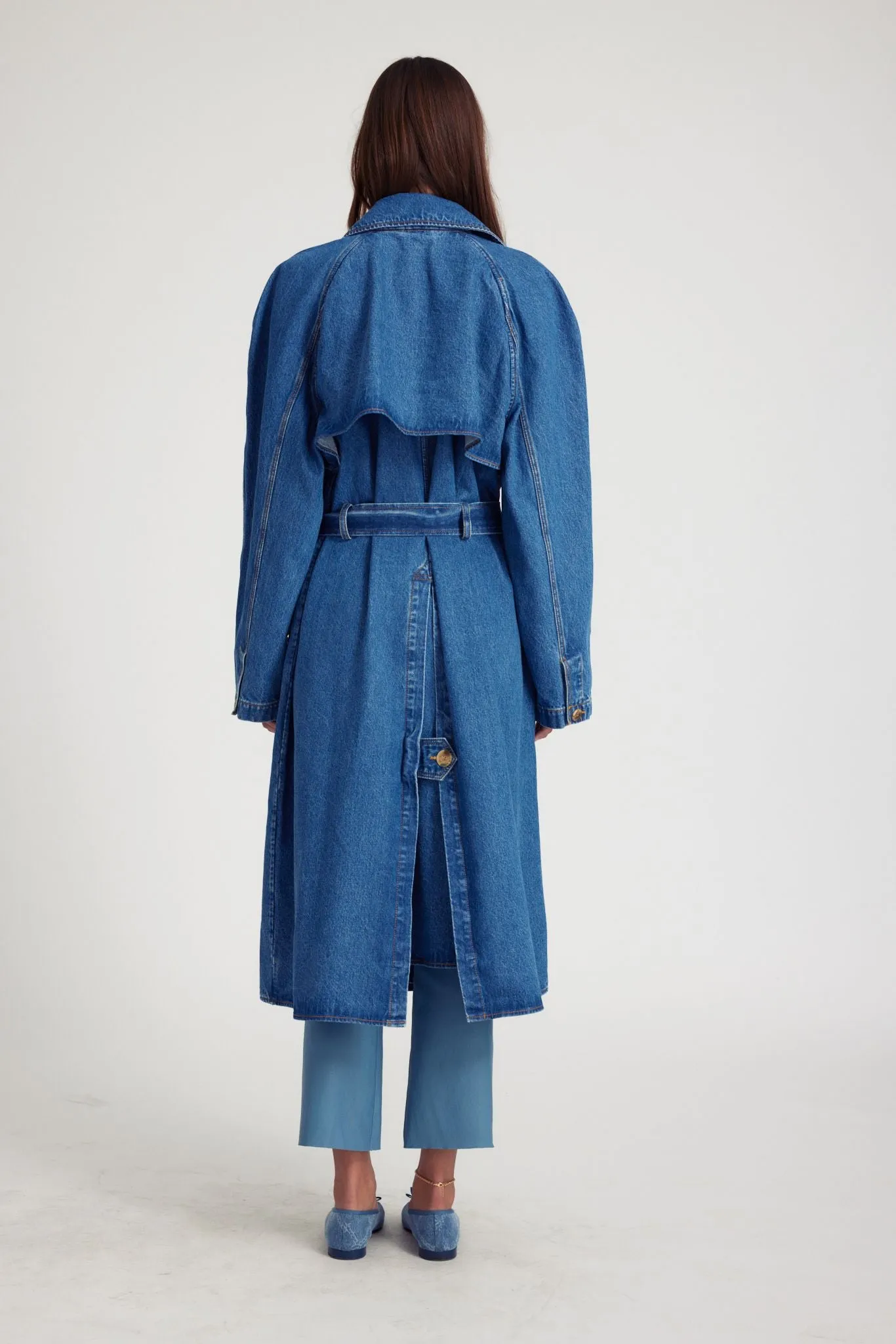 Coco Denim Trench Coat