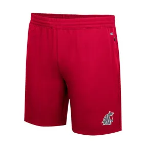 Colosseum Mens Crimson Shorts With Zipper Pocket