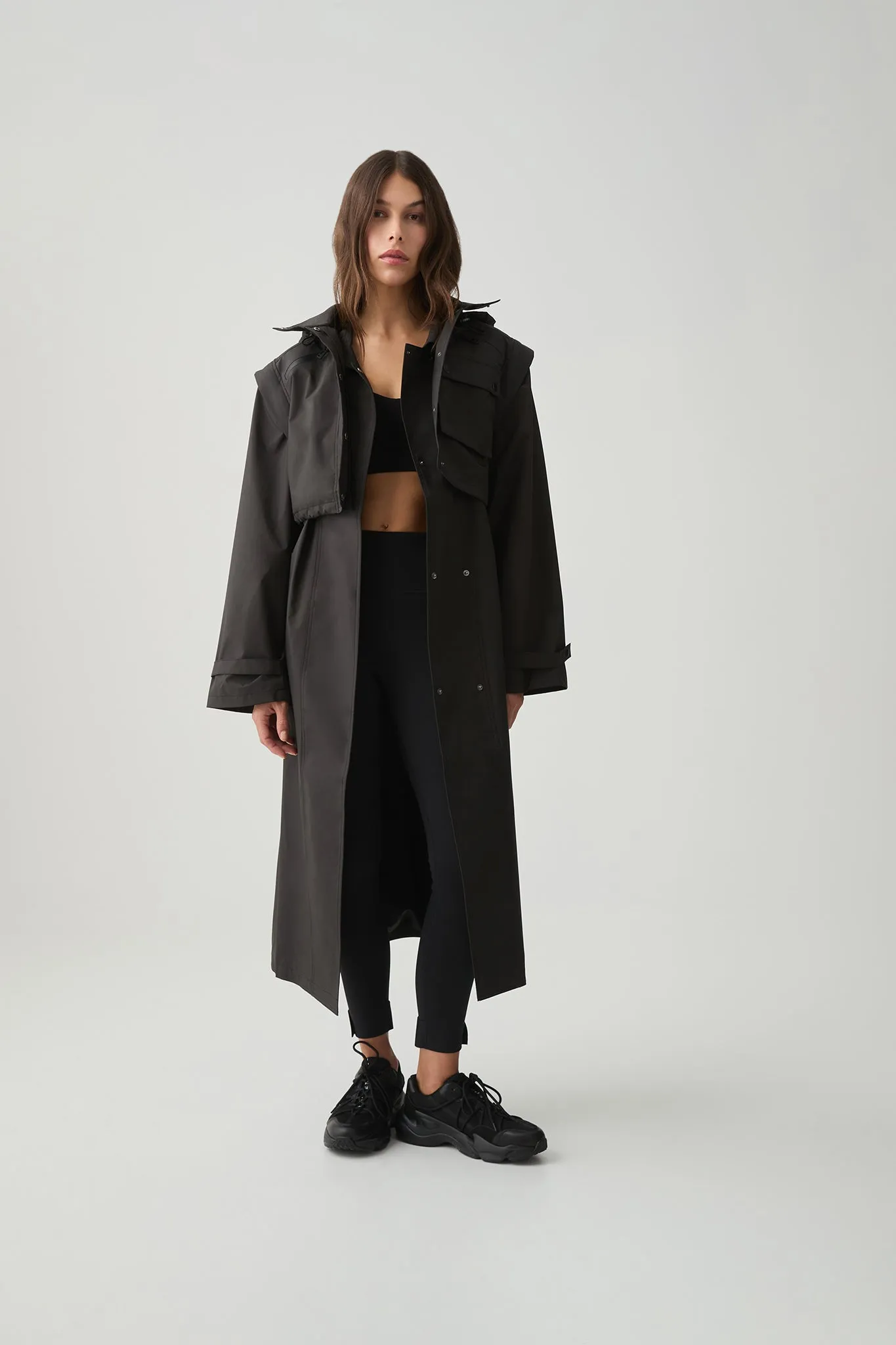 Convertible Belted Trench 703