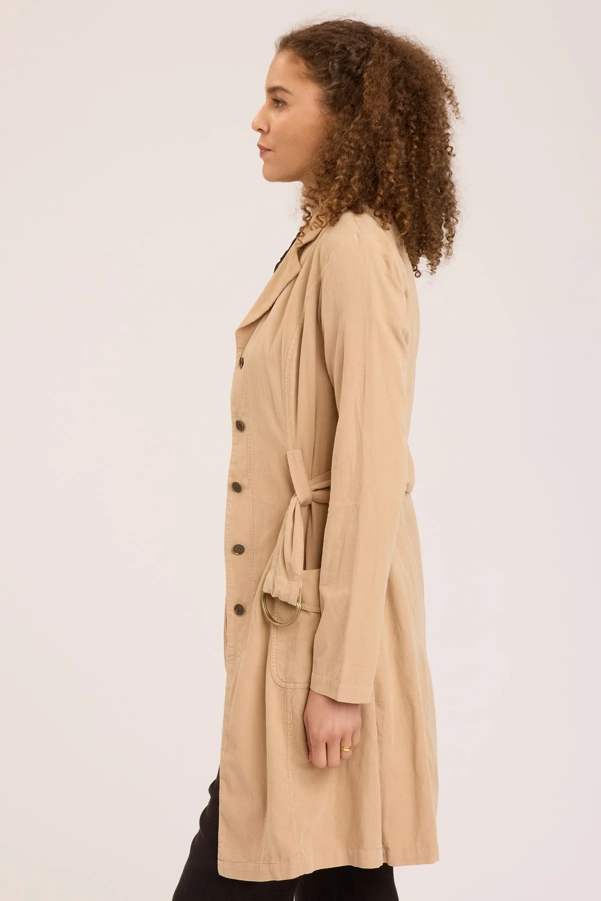 Cord Belted Trench