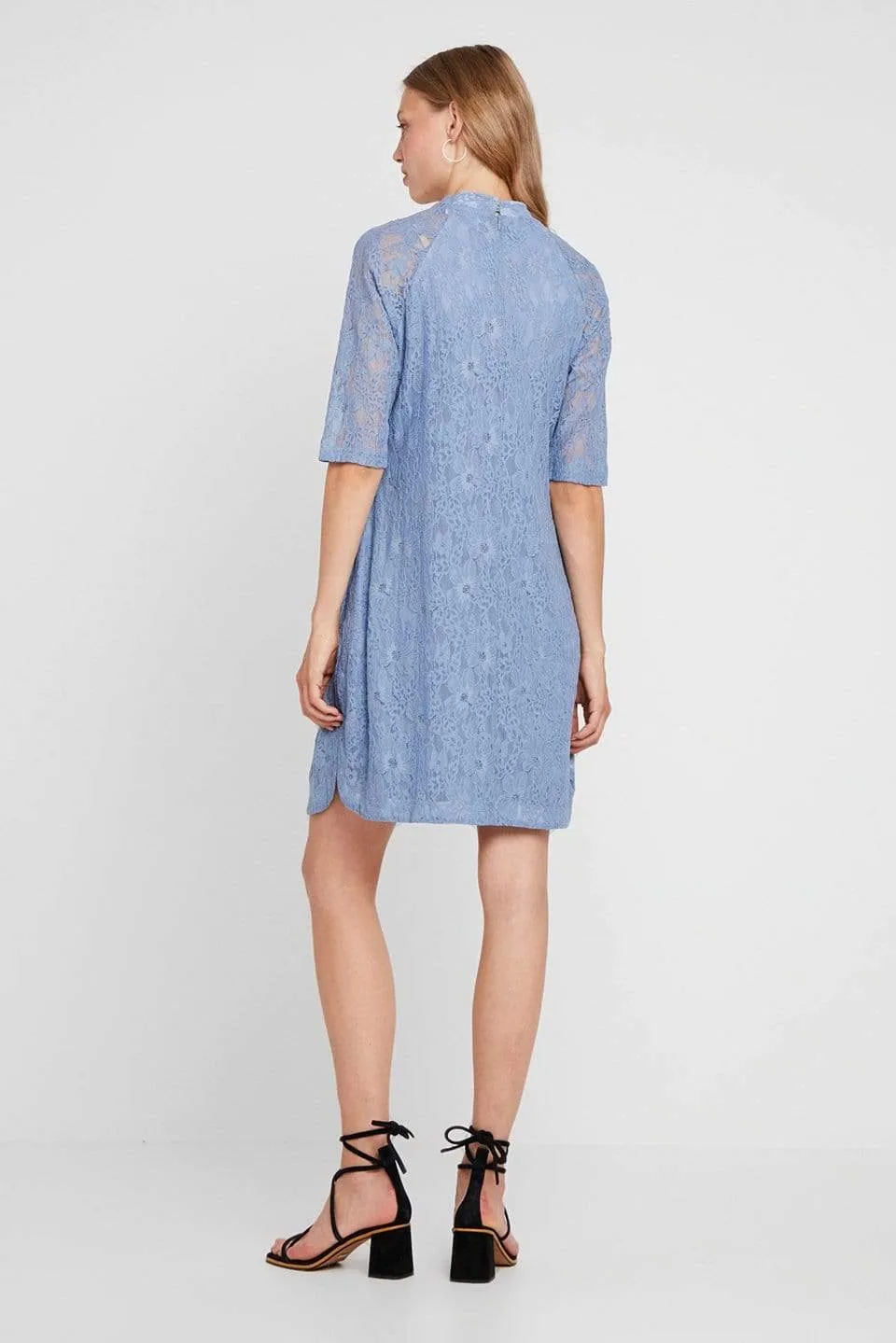 Curtis Maternity Dress Pigeon Blue