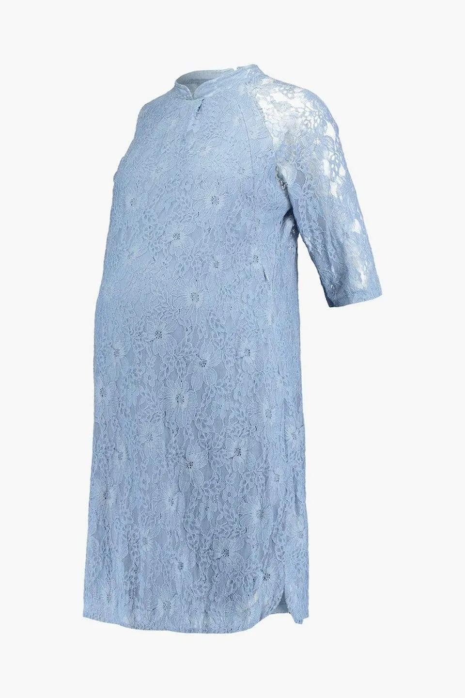 Curtis Maternity Dress Pigeon Blue