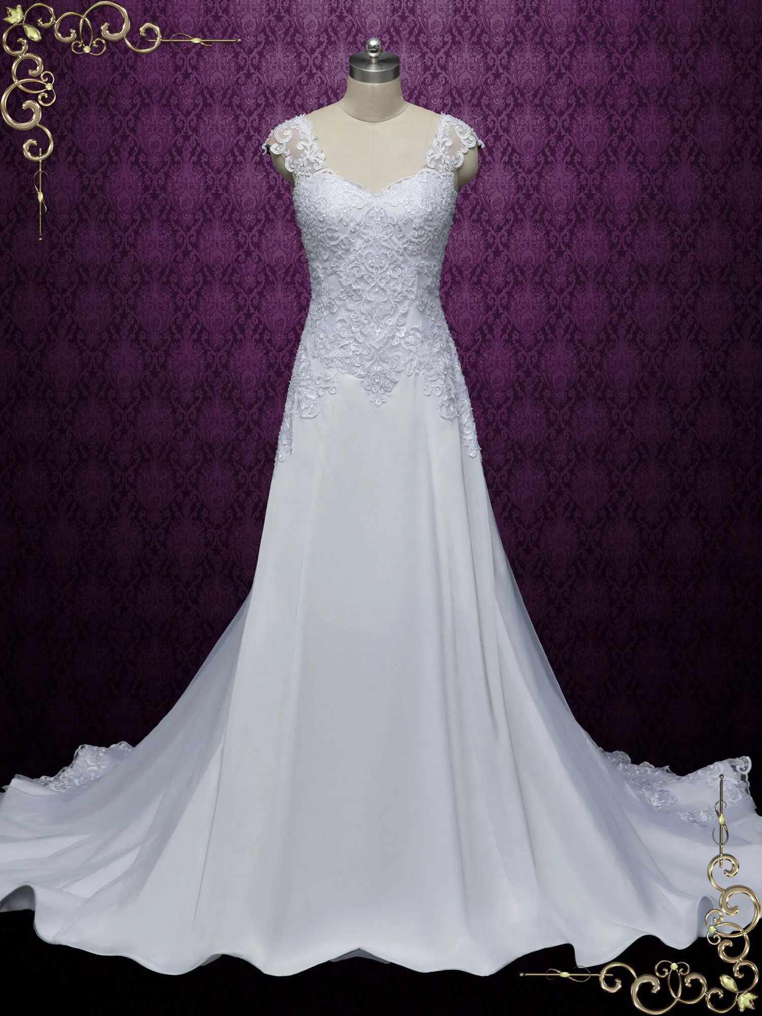 Exquisite Lace Back Wedding Dress VERINA