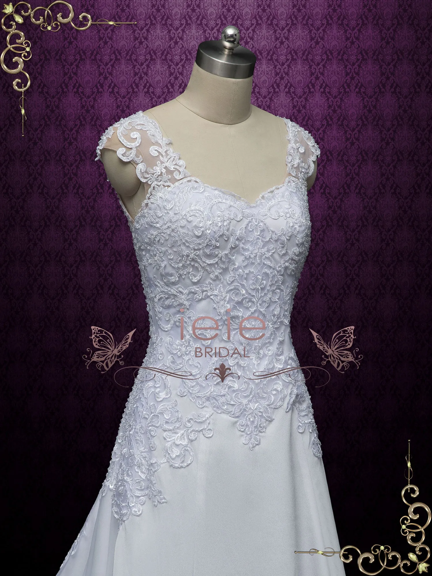 Exquisite Lace Back Wedding Dress VERINA