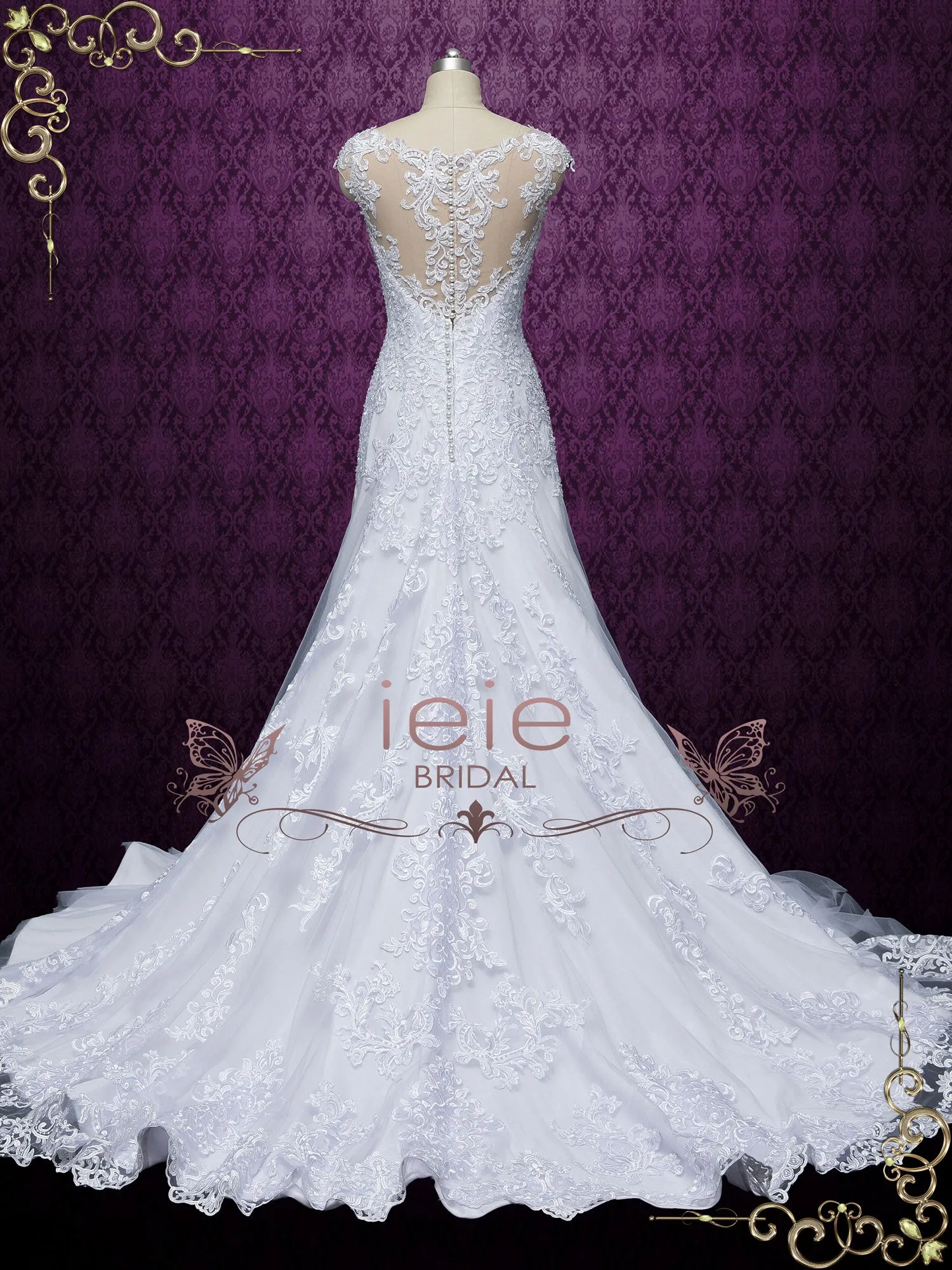 Exquisite Lace Back Wedding Dress VERINA