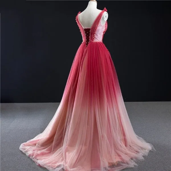 Exquisite Red Evening Dress