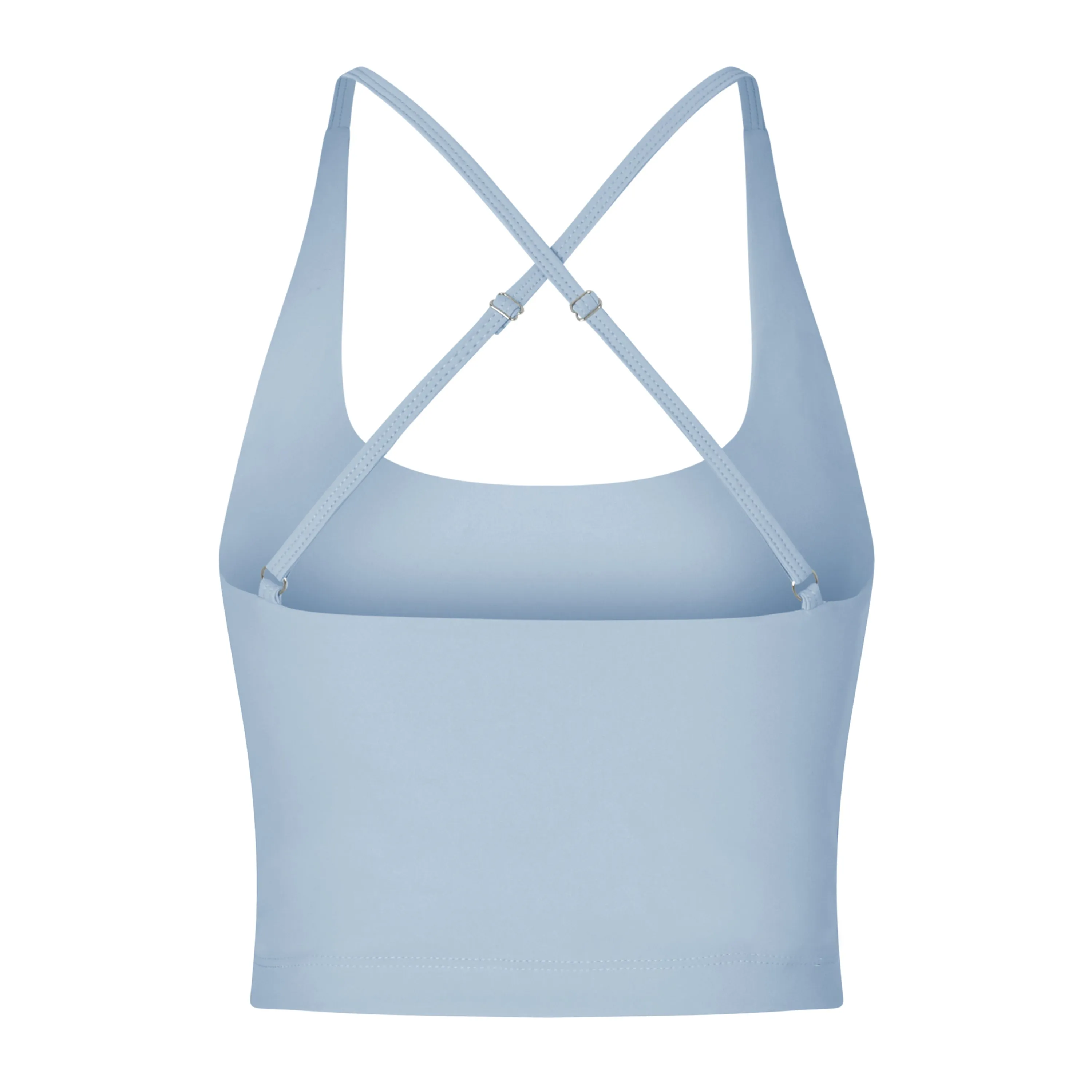 Frida Thin Strap Crop Top | Recycled Polyester | Crystal