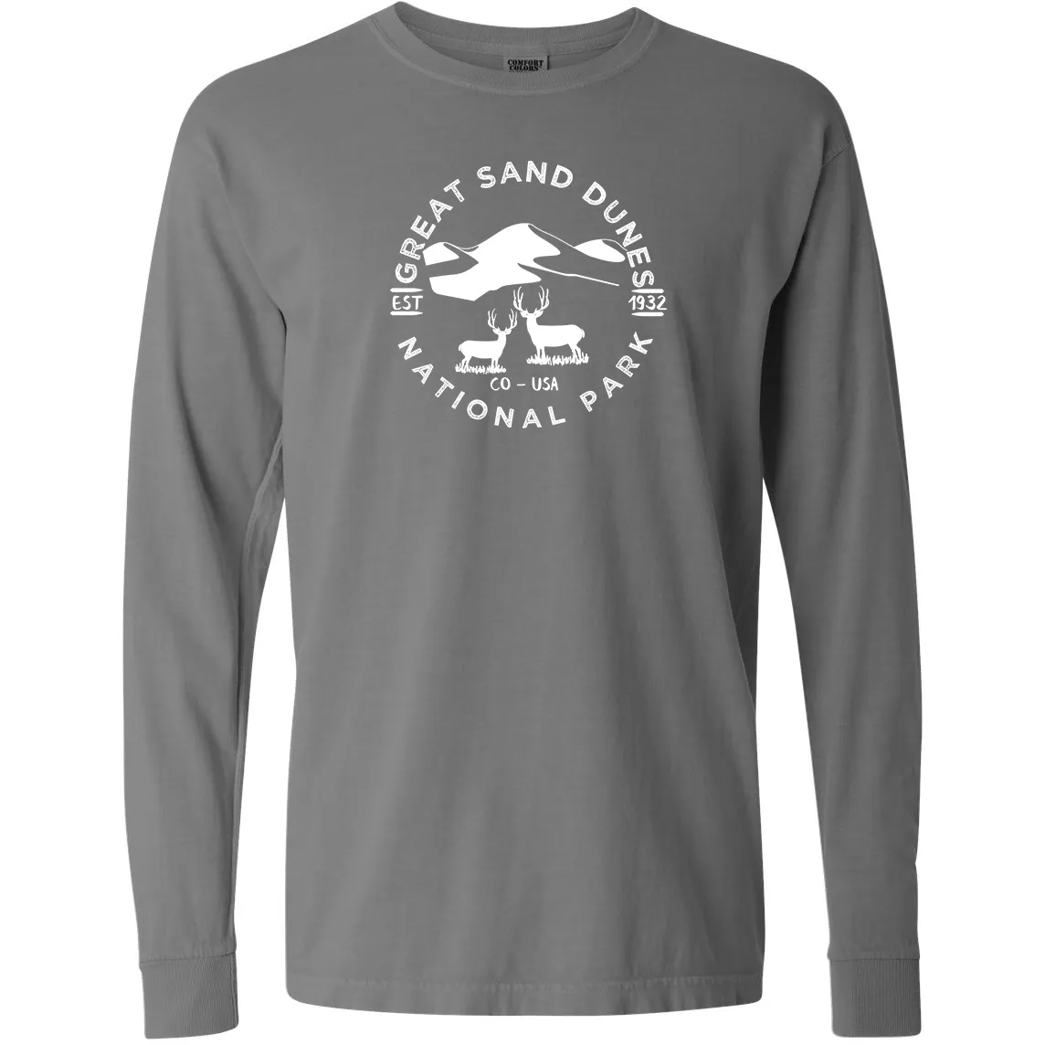 Great Sand Dunes National Park Comfort Colors Long Sleeve T Shirt