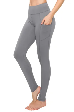 High Waist Leggings - Side Slanted Pocket