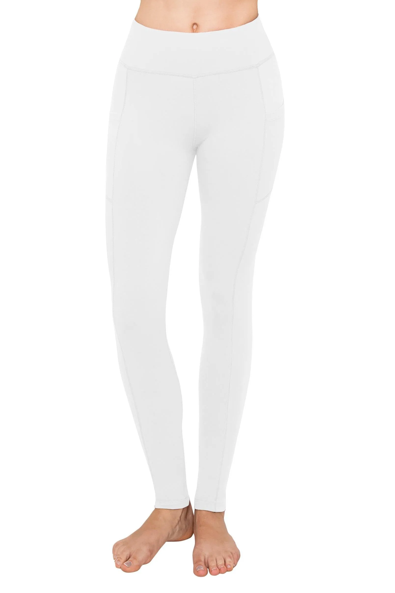 High Waist Leggings - Side Slanted Pocket