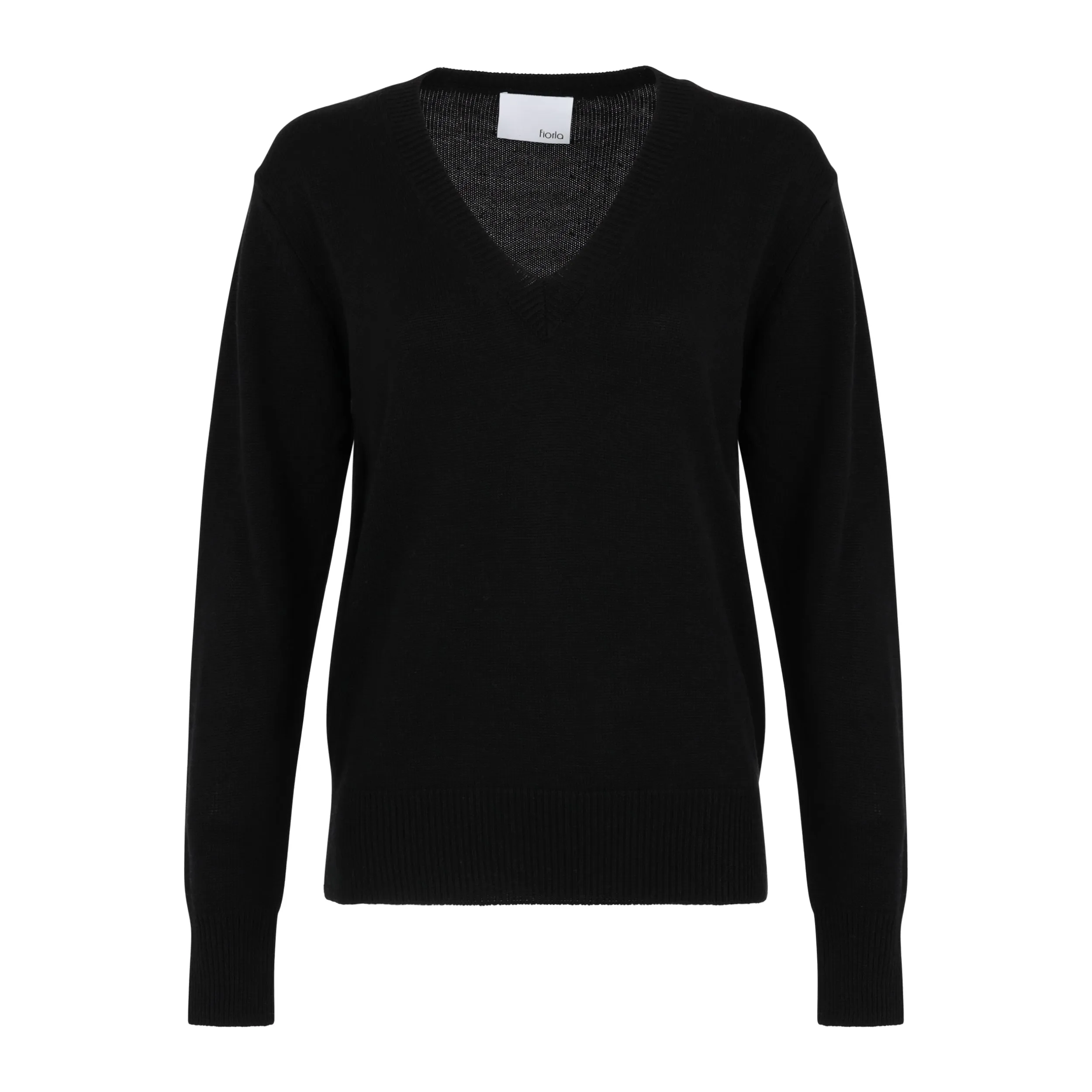 Jules Knit V-neck Sweater Onyx