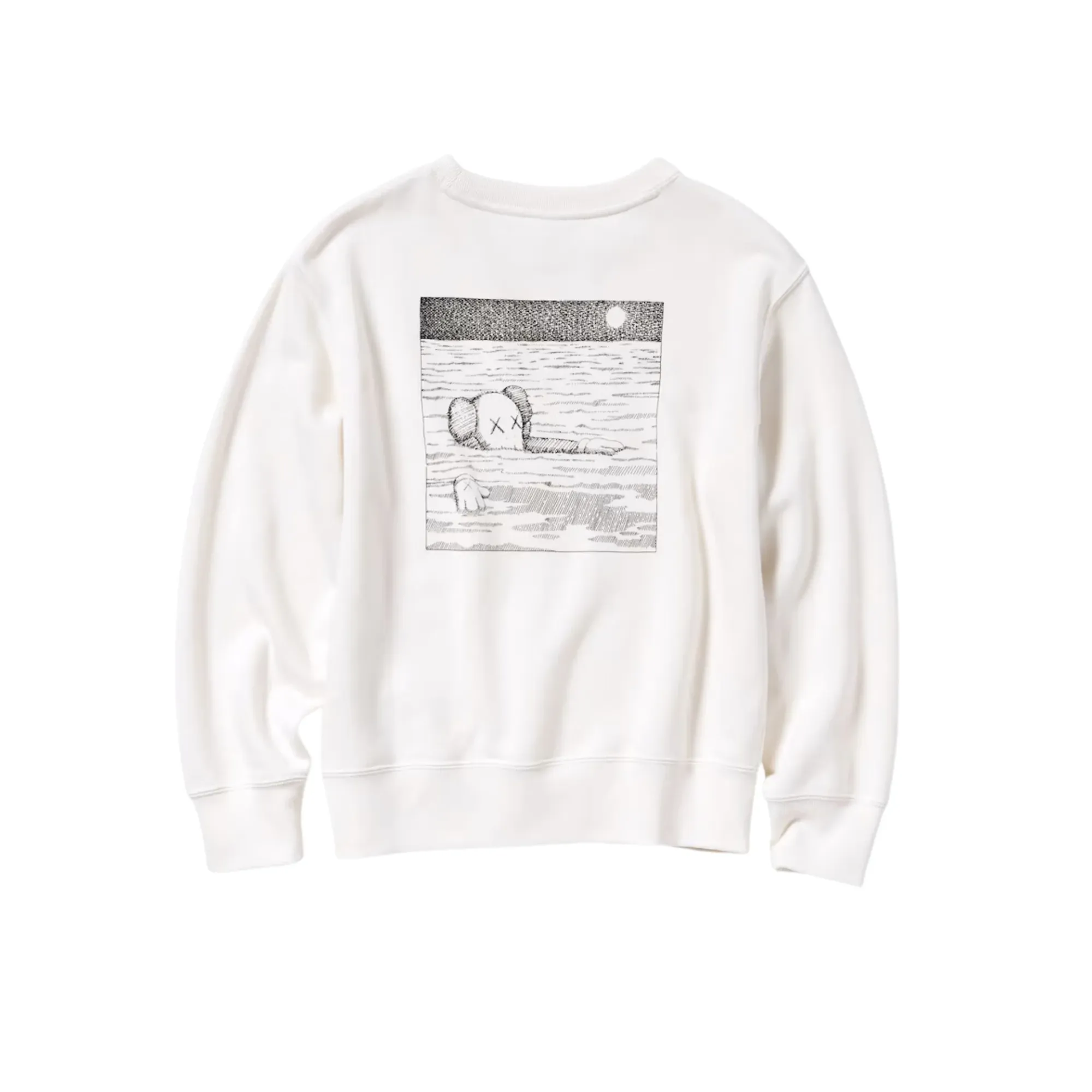 KAWS x Uniqlo Longsleeve Sweatshirt "Off White"