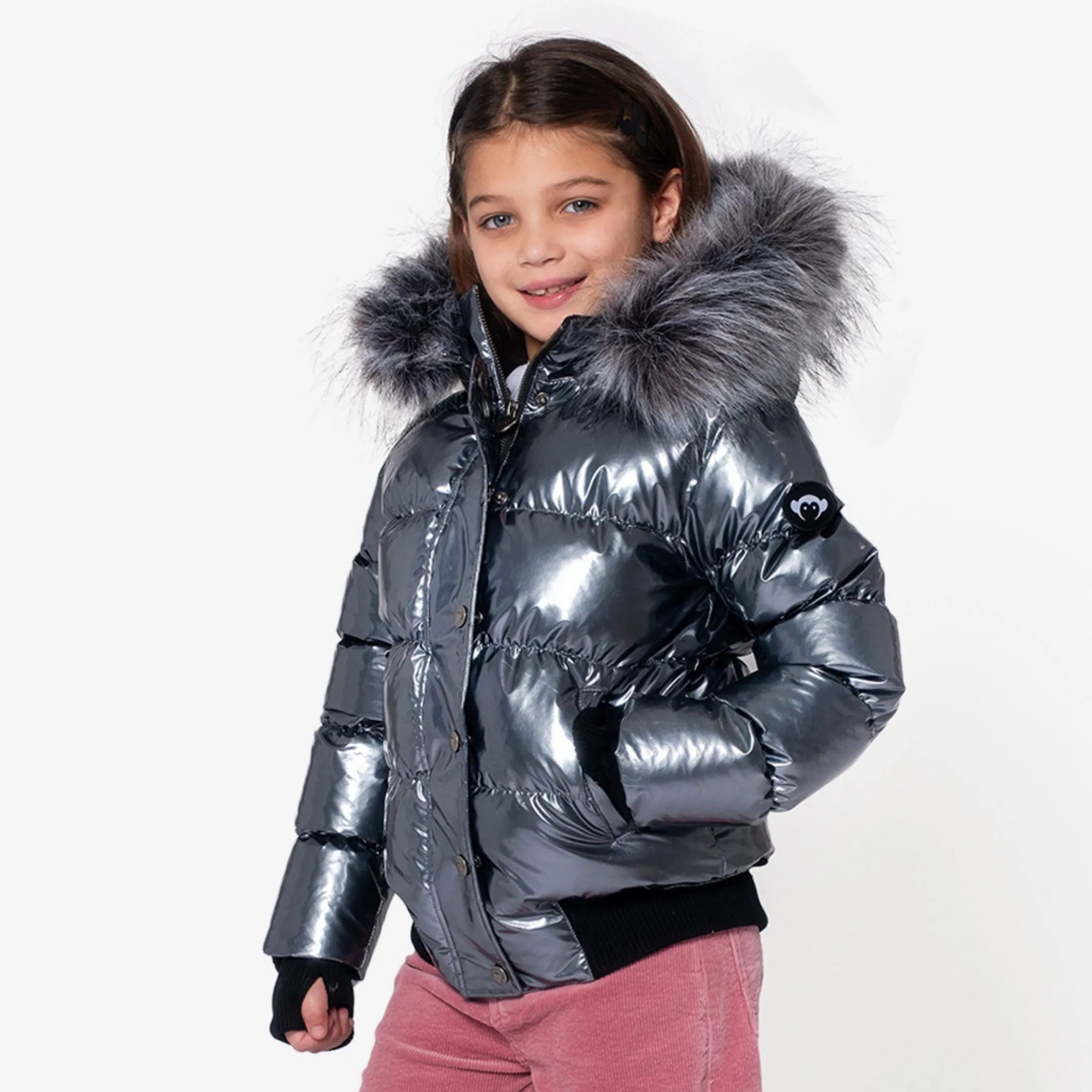 Kyla Puffer Coat | Gunmetal