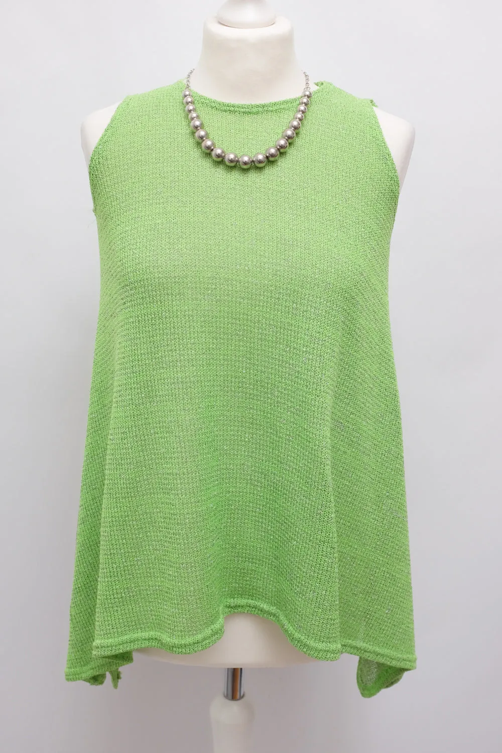 LAYER KNIT ASYMMETRICAL VISCOSE TOP