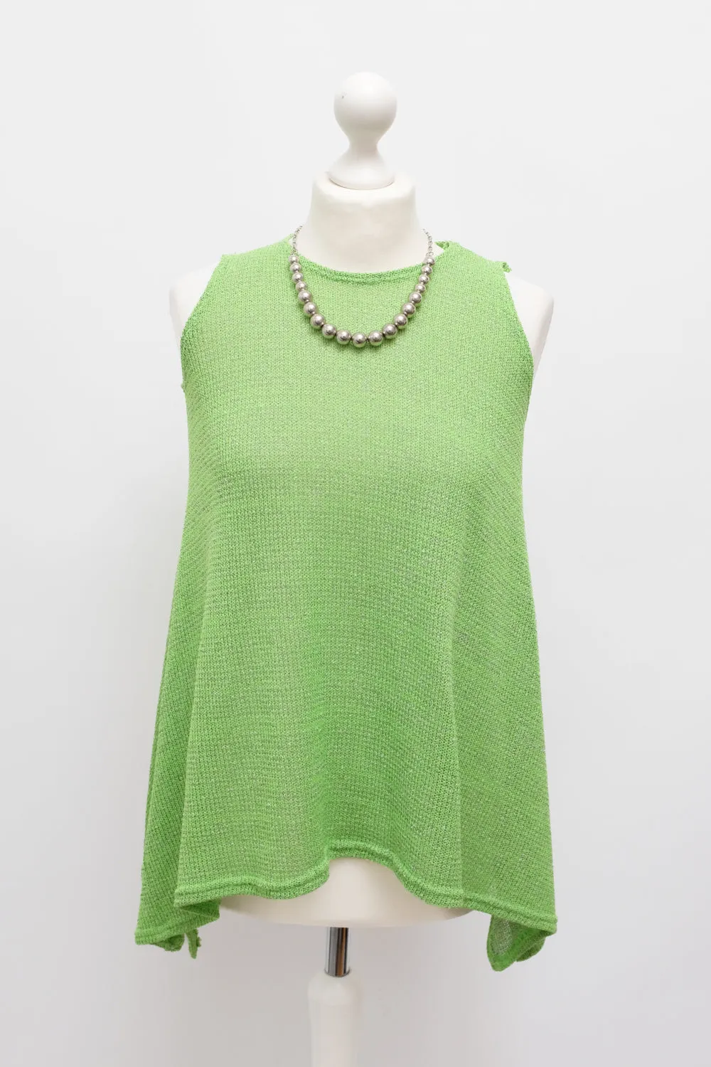 LAYER KNIT ASYMMETRICAL VISCOSE TOP