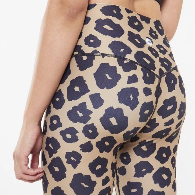 Leopard print Women's high-waisted leggings