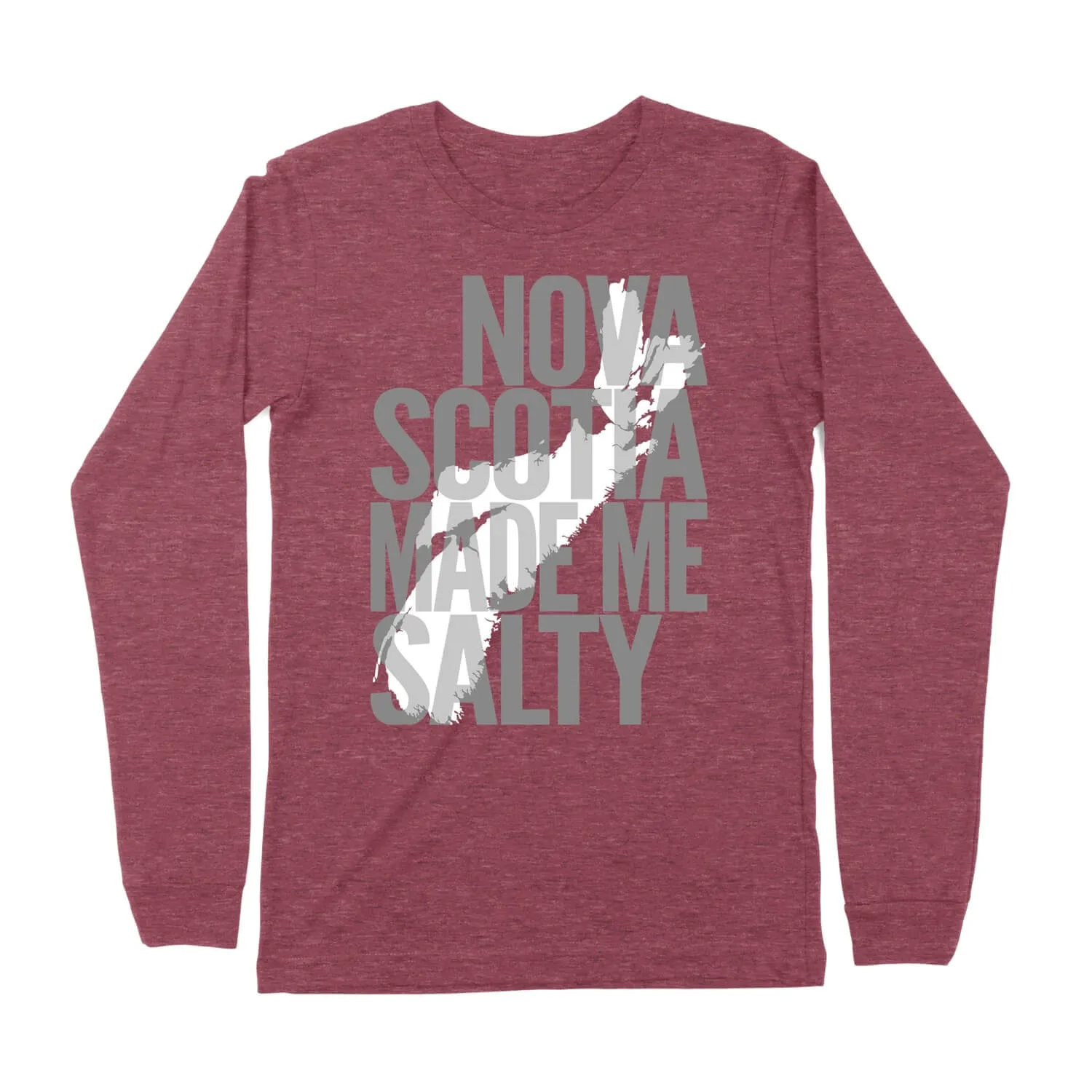 Nova Scotia Made Me Salty Unisex Long Sleeve T-Shirt