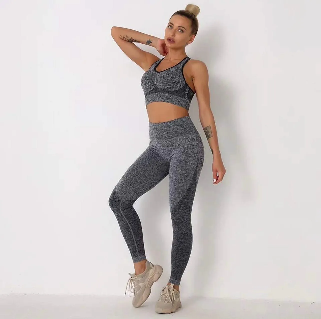 Ombre Leggings - Grey