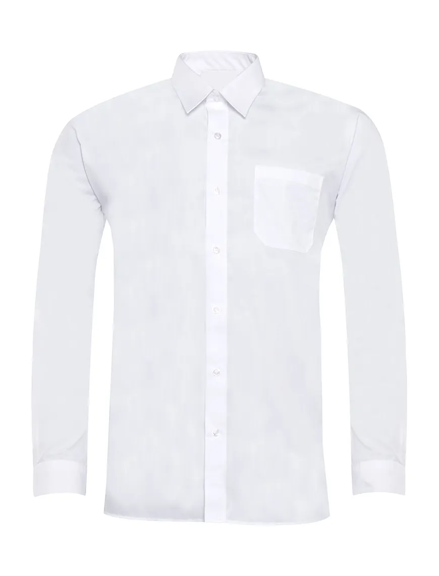 Pack of 2 Boys White Long Sleeve Shirts