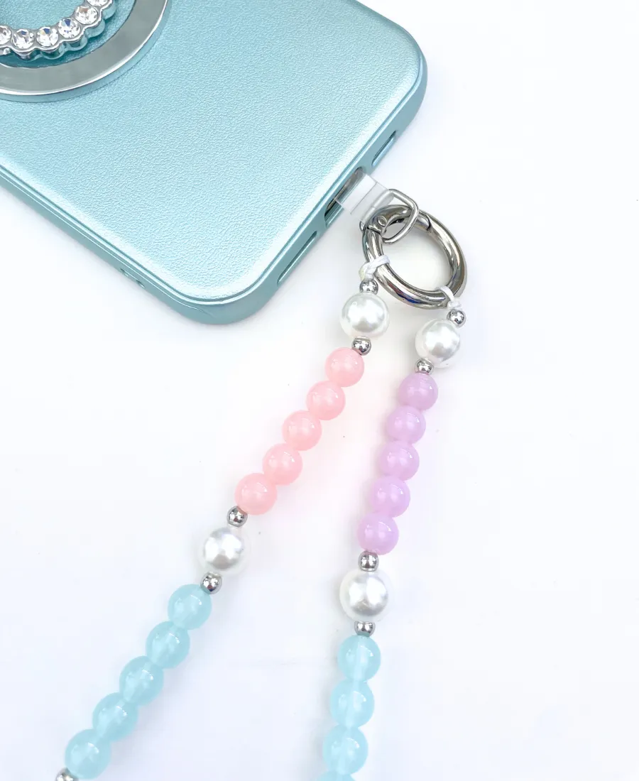 Pastel Bead Phone Bracelet