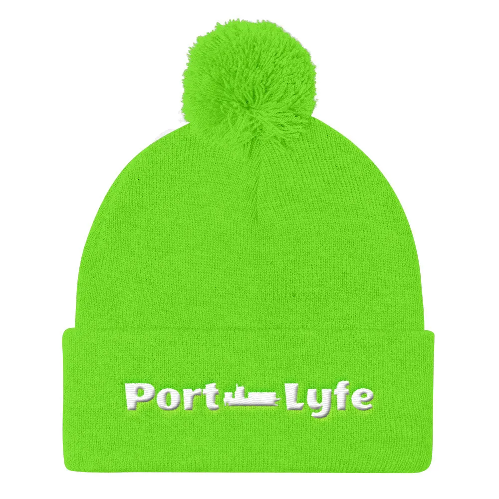 Pom Pom Knit Cap Port Lyfe