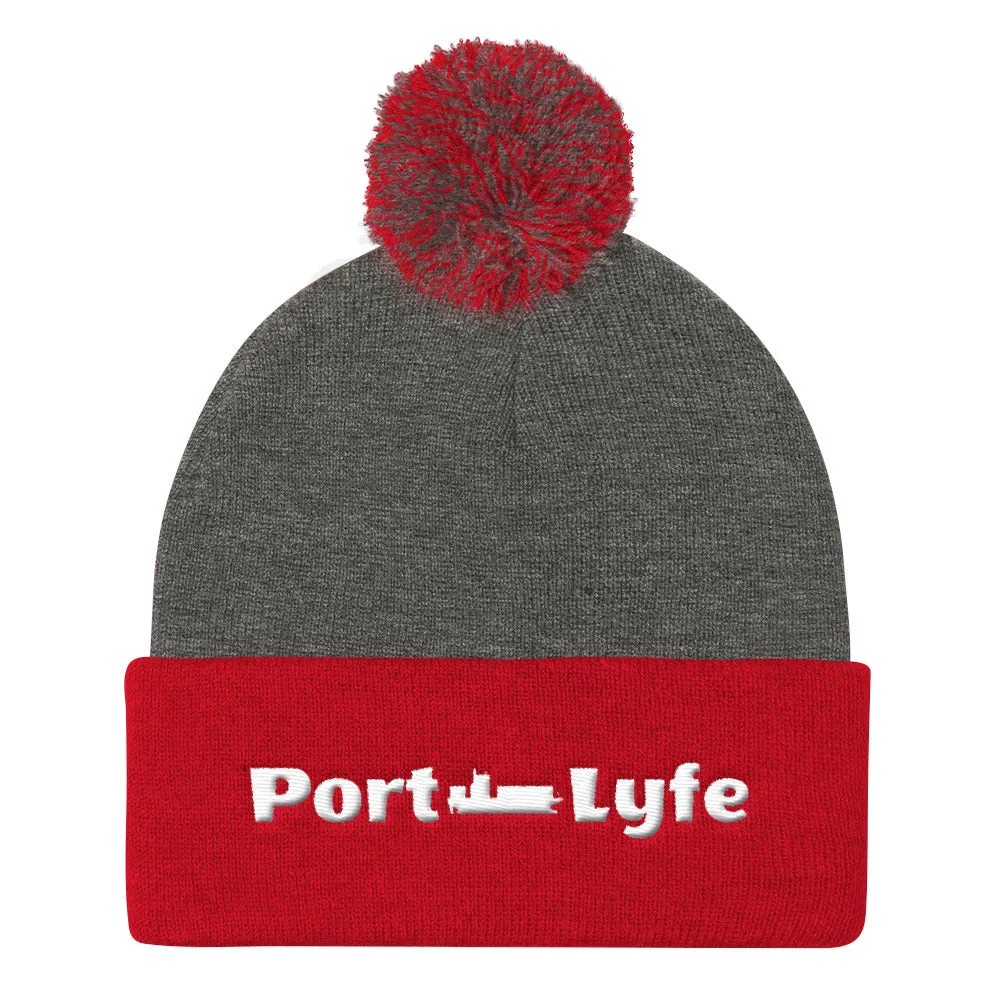 Pom Pom Knit Cap Port Lyfe