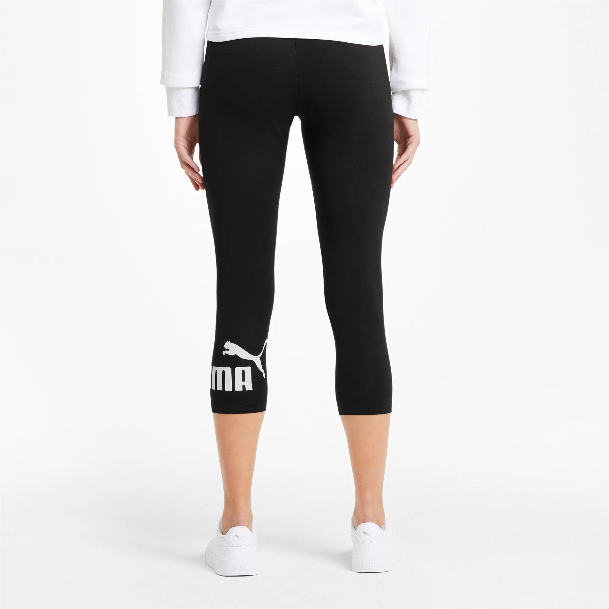 PUMA Women's Essentials 3/4 Logo Leggings