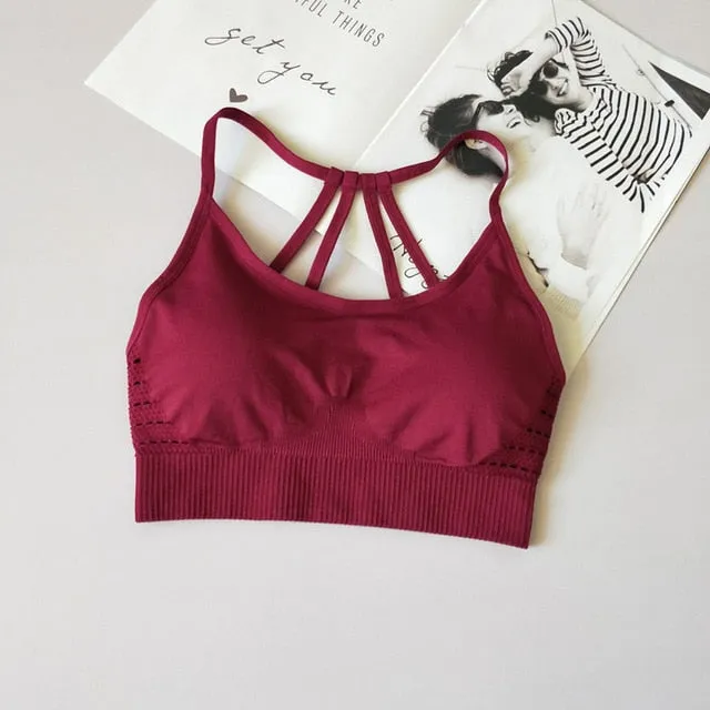 Seamless Strappy Sports Bra