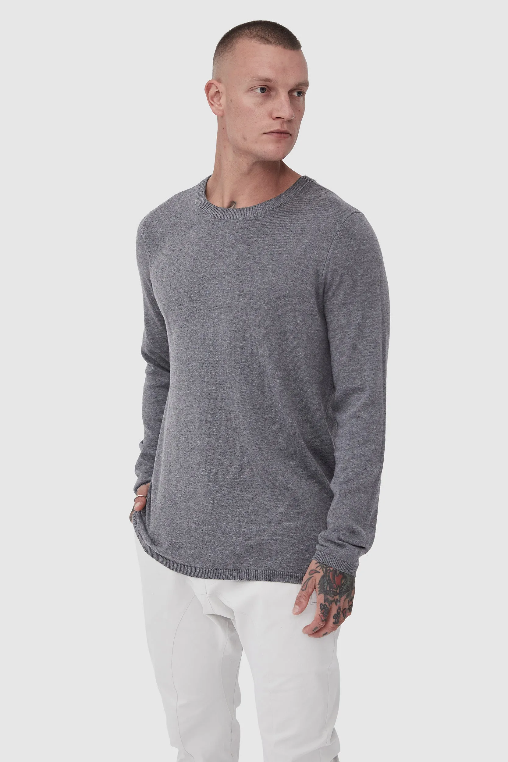 STRIDER KNIT - GREY MELANGE