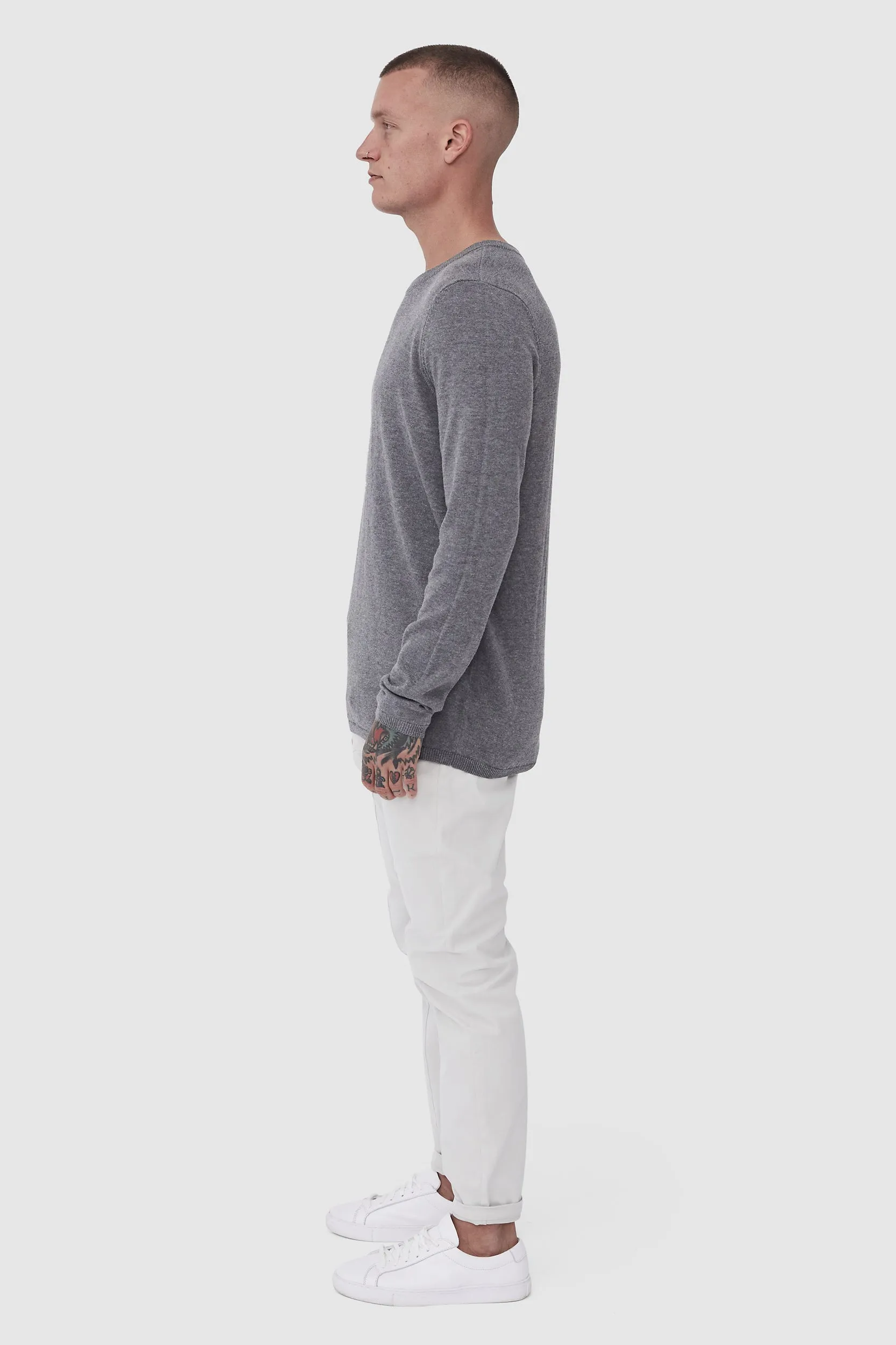 STRIDER KNIT - GREY MELANGE