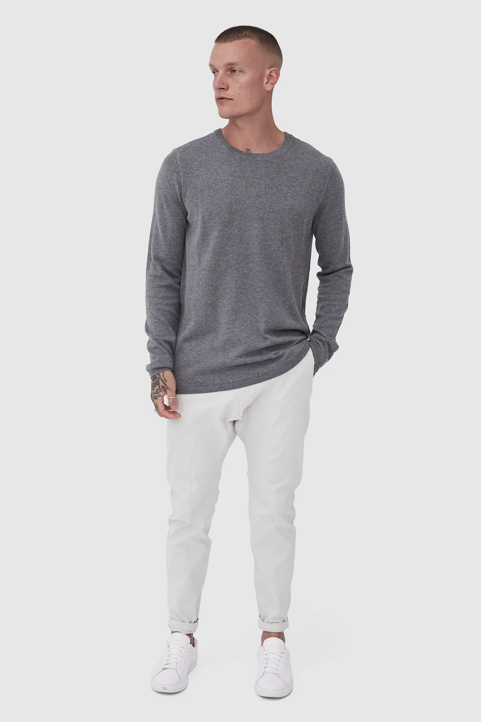 STRIDER KNIT - GREY MELANGE