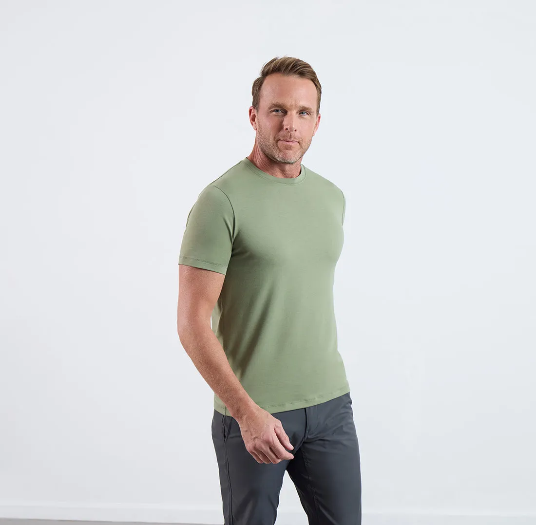 Threshold Crew Neck T-Shirt Slim Fit - Sage Green